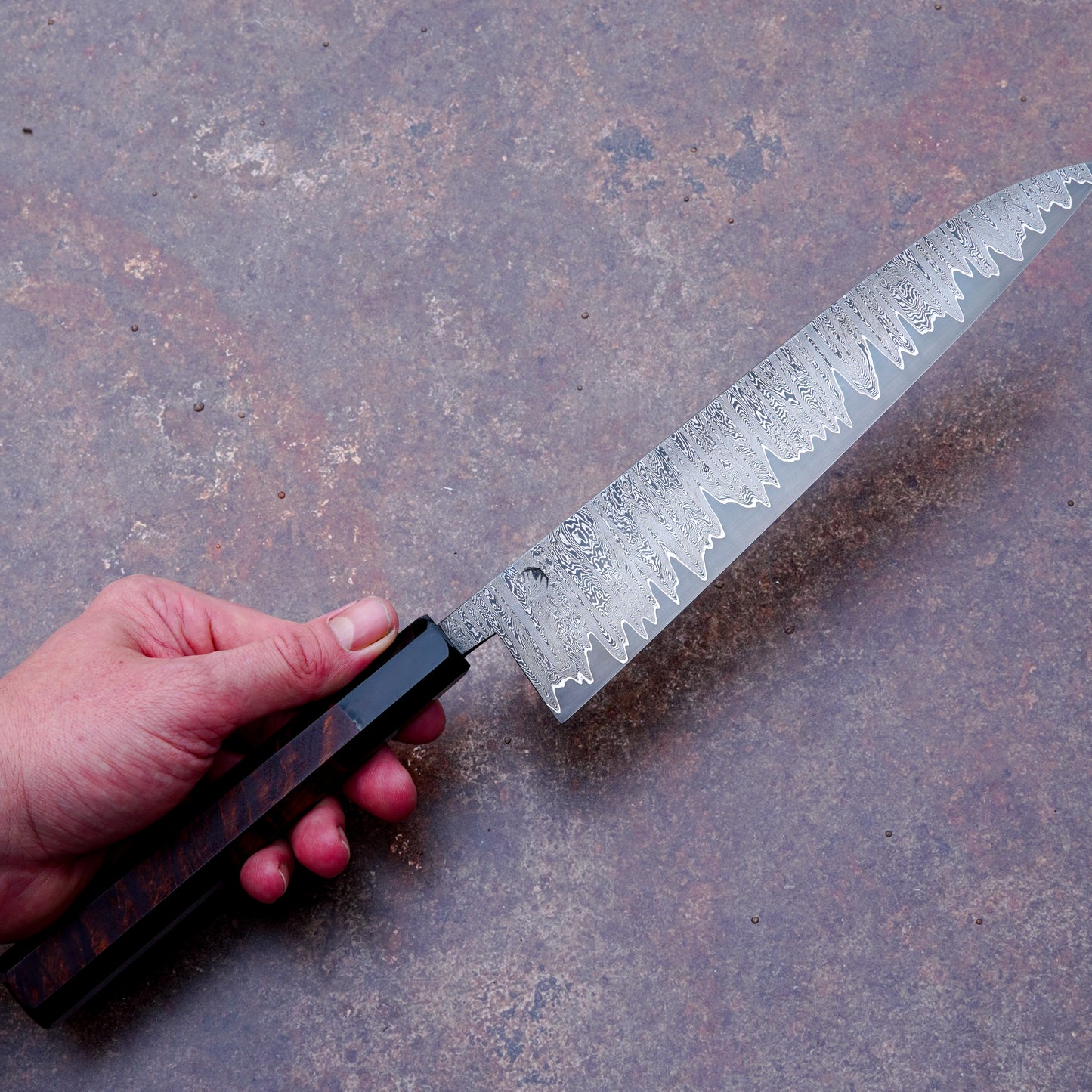 222MM Gyuto - Damascus Go-mai, ApexUltra core