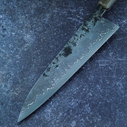 225 mm Damascus Gyuto with ApexUltra core – view 3