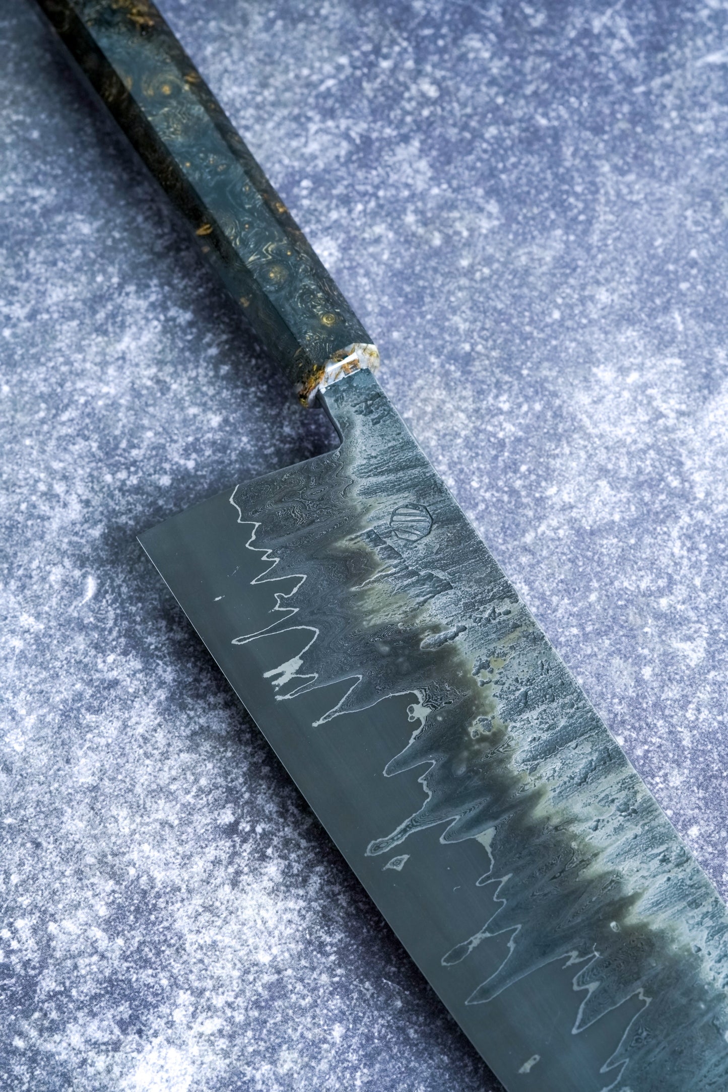 180MM Nakiri -  Damascus Go-mai, ApexUltra core