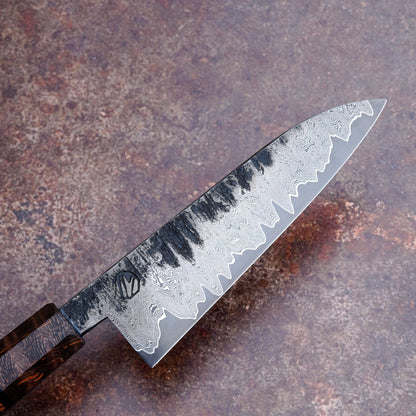 118 mm Go-mai Damascus utility knife – view 3