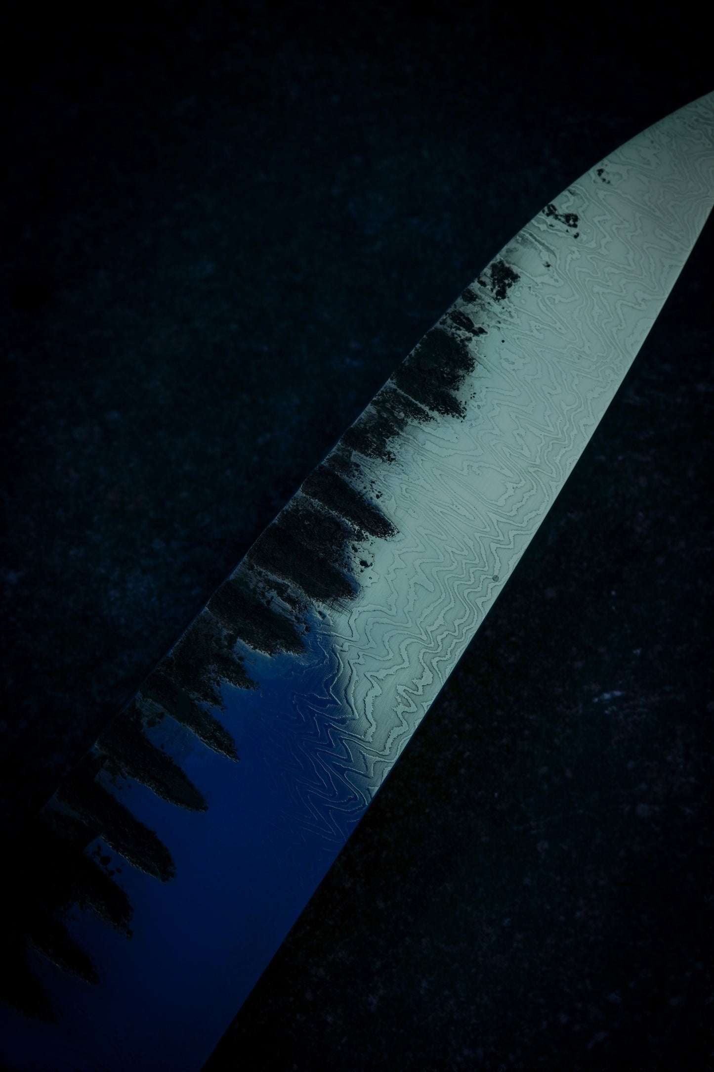 235MM Gyuto -  Mirror polish damascus