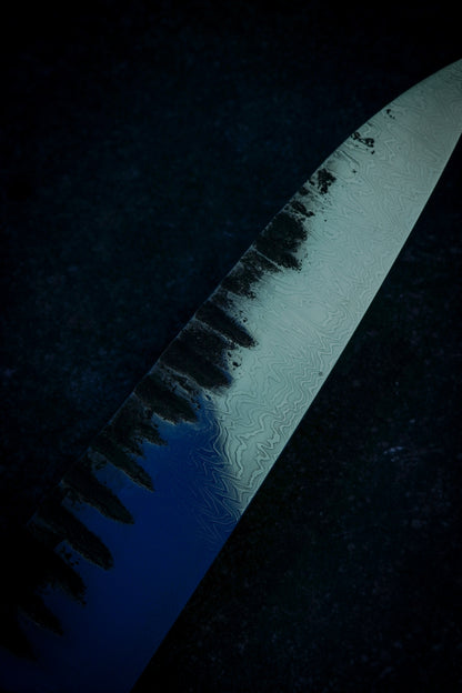 235 mm mirror-polished Damascus Gyuto – view 6