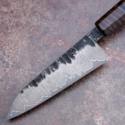 118 mm Go-mai Damascus utility knife – view 4