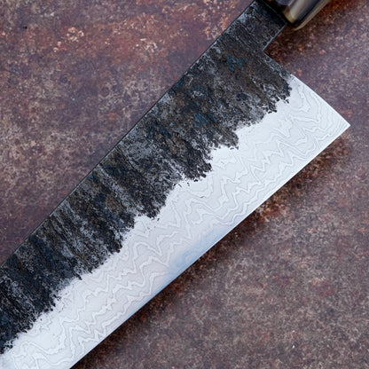 255 mm in-house Damascus Gyuto – view 5