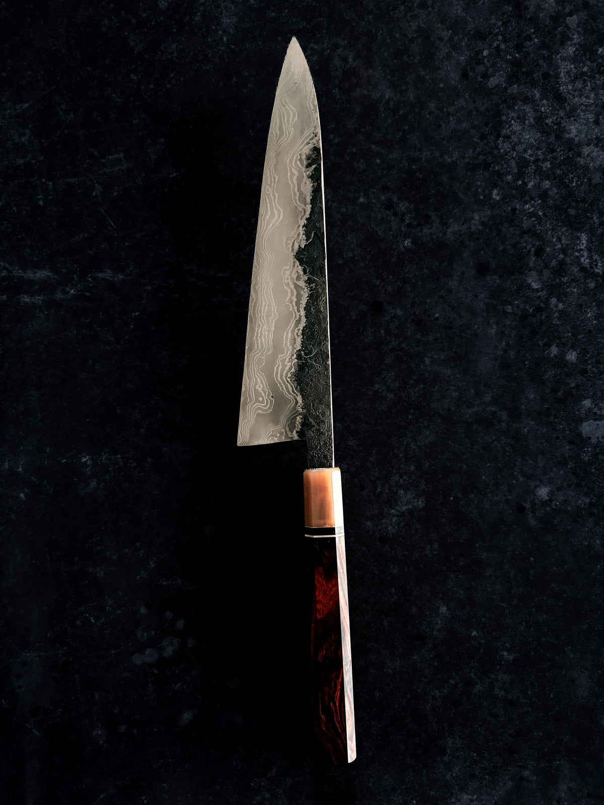 250 mm Damascus Gyuto – Convex Grind