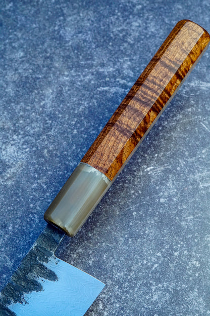 235 mm mirror-polished Damascus Gyuto – view 5
