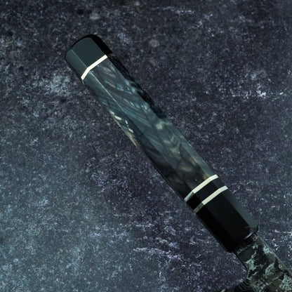 220 mm nickel Damascus Gyuto with ApexUltra core – view 4