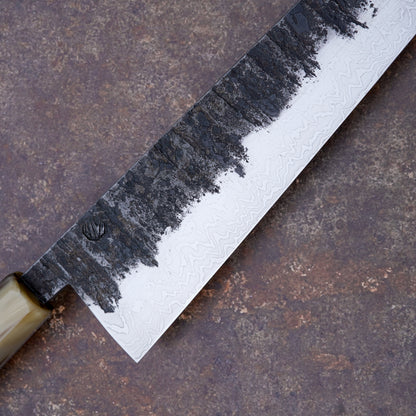 255 mm in-house Damascus Gyuto – view 6
