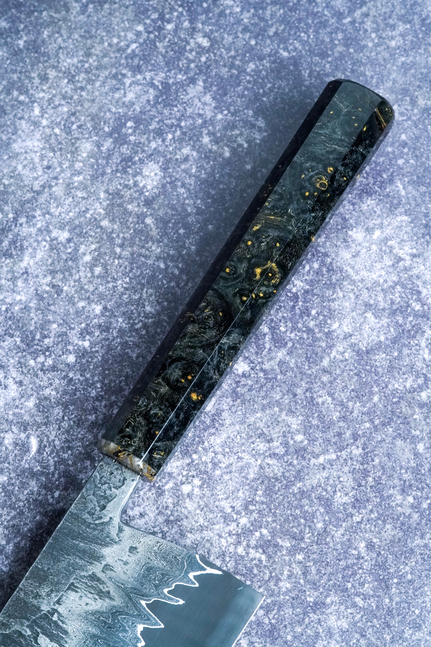 180MM Nakiri -  Damascus Go-mai, ApexUltra core