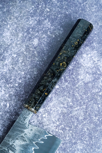 180 mm Go-mai Damascus Nakiri – view 4