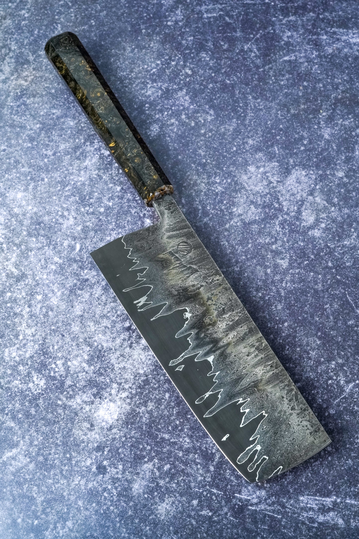 180MM Nakiri -  Damascus Go-mai, ApexUltra core