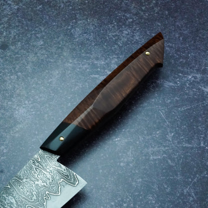 220 mm Damascus Gyuto with sculpted handle – view 2