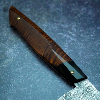 220 mm Damascus Gyuto with sculpted handle – view 6