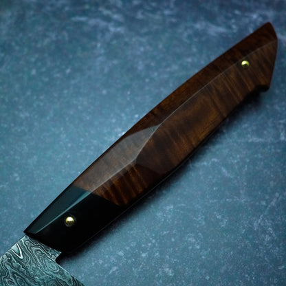 220 mm Damascus Gyuto with sculpted handle – view 3