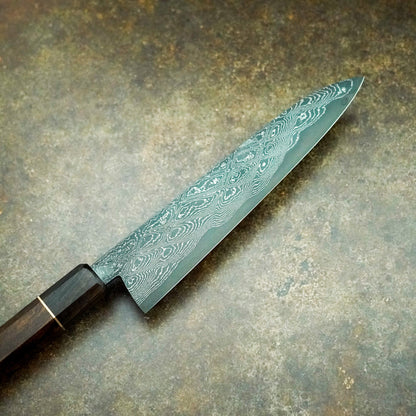 185 mm nickel Damascus Ko-Gyuto – view 5
