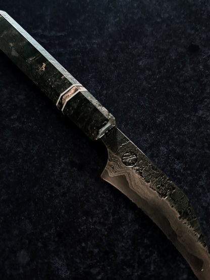 90 mm Damascus Petty – Apex Ultra Core & Full Hollow Grind
