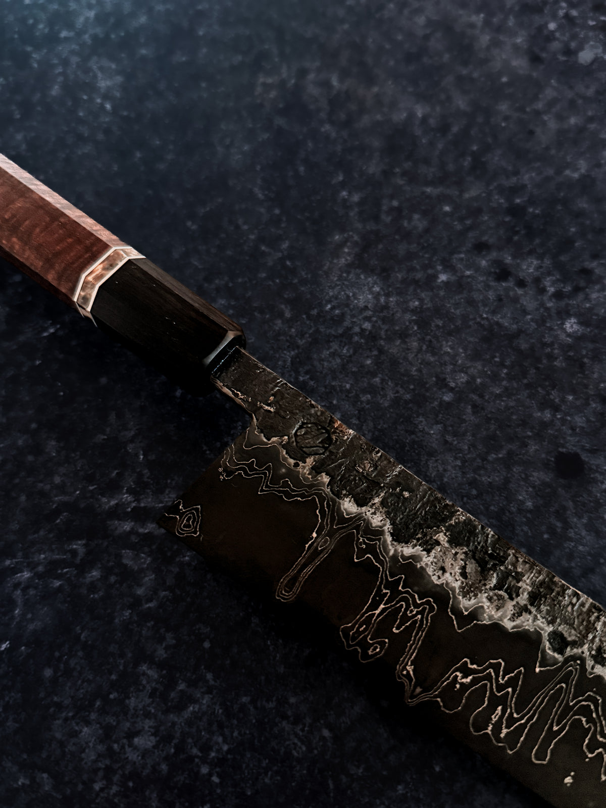 355 mm Damascus Sakimaru Sujihiki – Apex Ultra Core & S-Grind