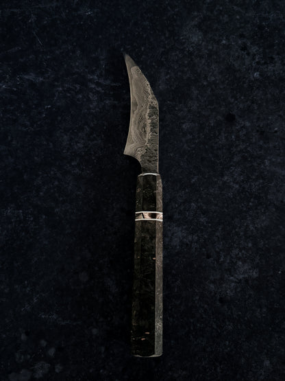 90 mm Damascus Petty – Apex Ultra Core & Full Hollow Grind