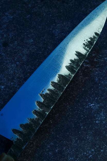 235 mm mirror-polished Damascus Gyuto – view 7