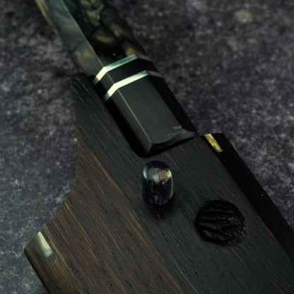 220 mm nickel Damascus Gyuto with ApexUltra core – view 8