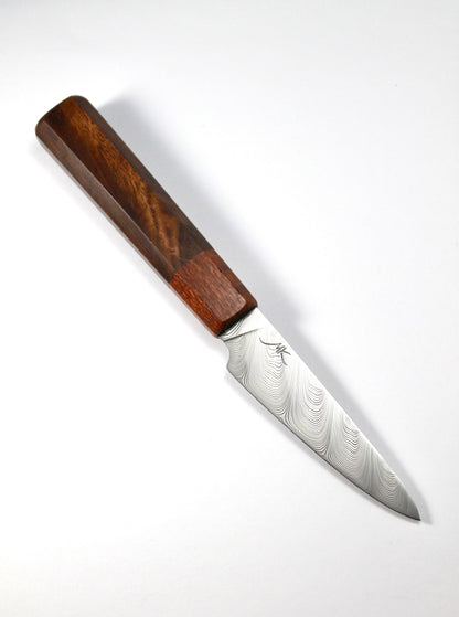 Handmade 100 mm Damasteel utility knife by MK-Knives, Denmark