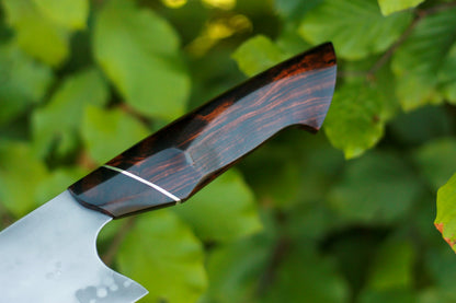 210 mm C-grind Gyuto with sculpted handle – view 4