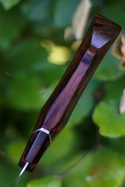 210 mm C-grind Gyuto with sculpted handle – view 6