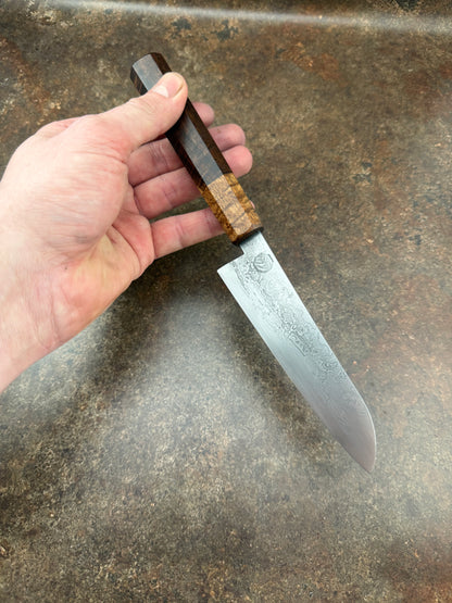 120 mm tall Damascus utility knife – view 5
