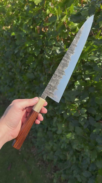 255 mm in-house Damascus Gyuto – video